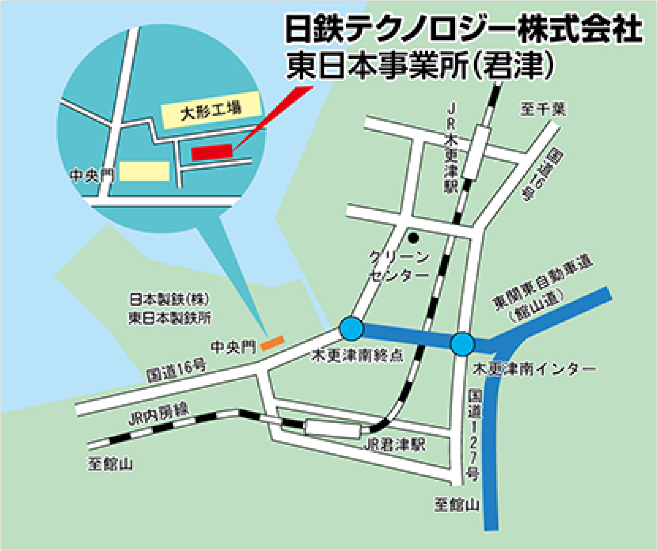 君津地区　案内図