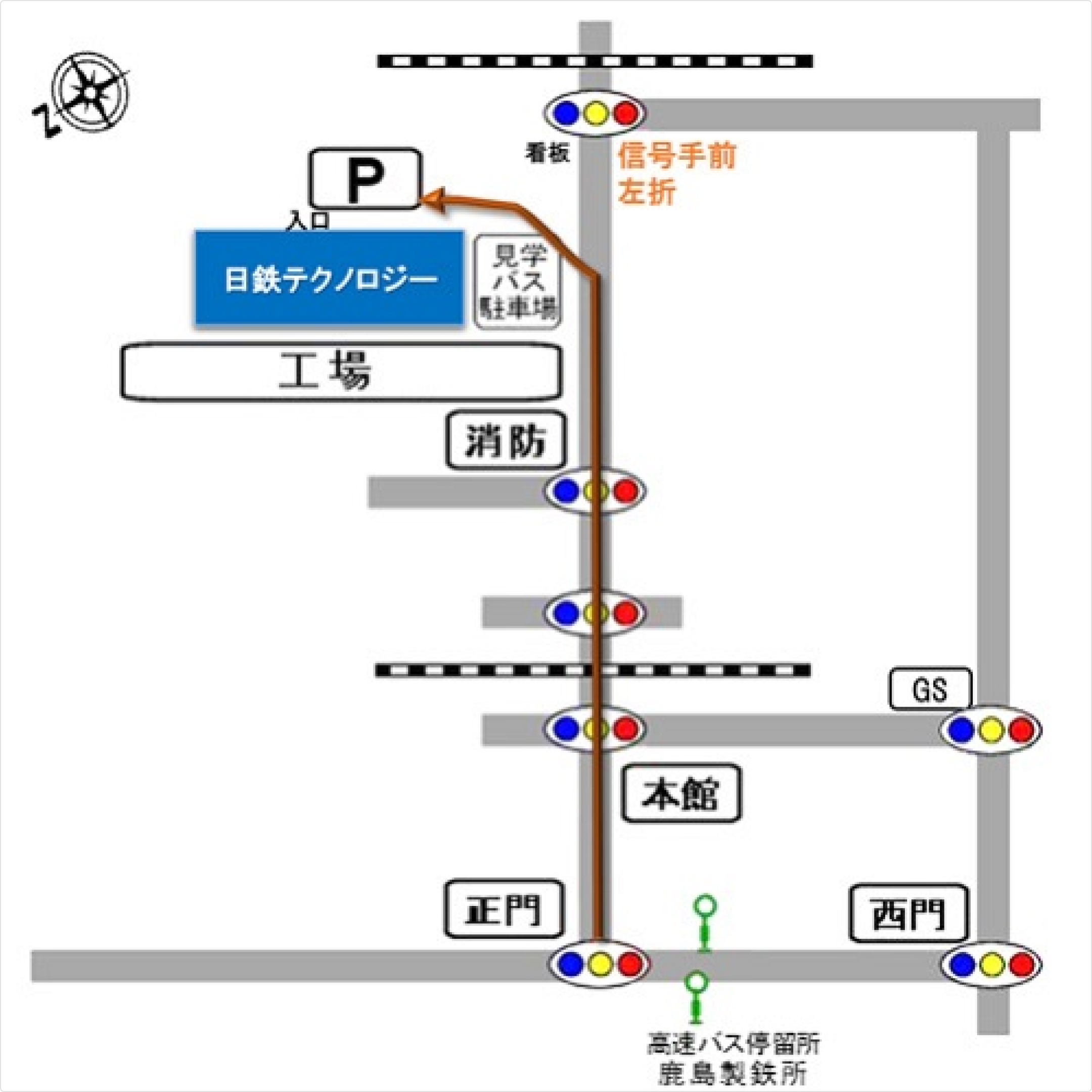 鹿島地区　案内図