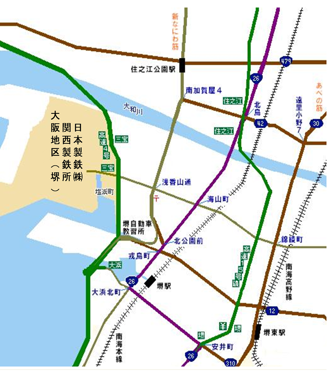 大阪地区(堺)
案内図