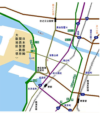 大阪地区(堺)
案内図
