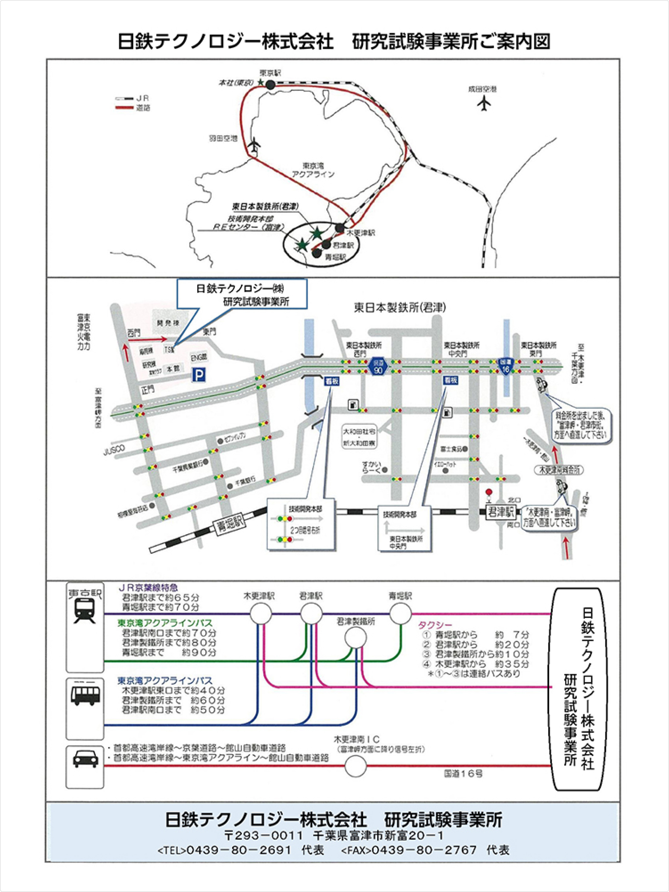 富津地区　案内図