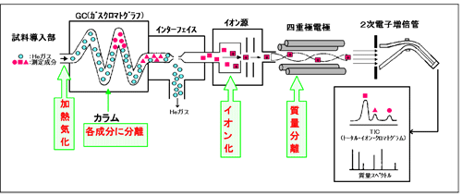 ガスクロマトグラフ質量分析法(GC-MS) | 日鉄テクノロジー
