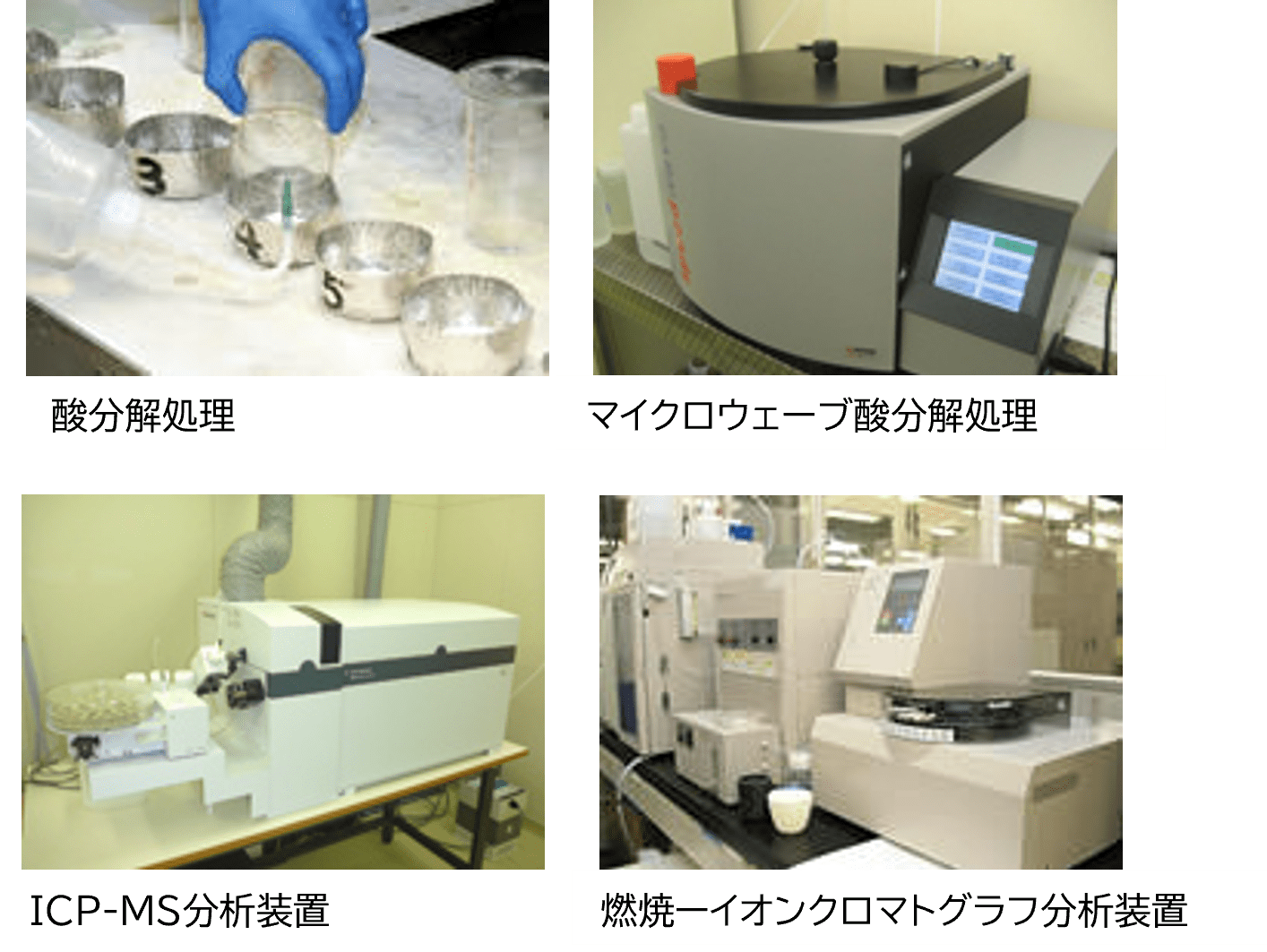 使用する分析装置例