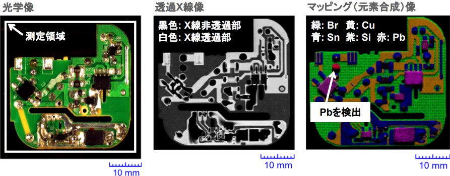 電子基板のマッピング分析