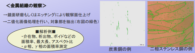 金属組織の観察