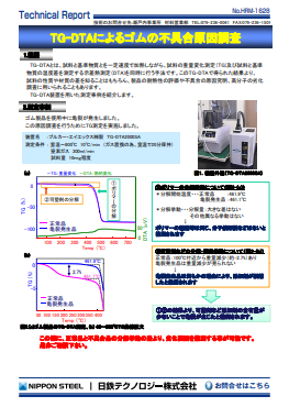 HRM-1628 TG-DTAによるゴムの不具合原因調査(PDF)