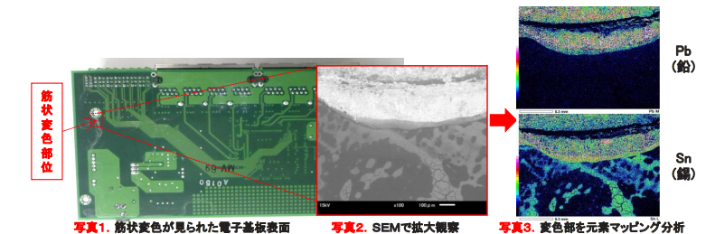 電子基板の不具合(導通不良)調査事例