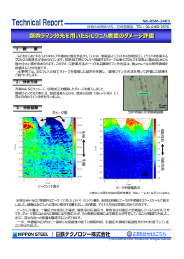 RSM-2403 顕微ラマン分光を用いたSiCウェハ表面のダメージ評価(PDF)
